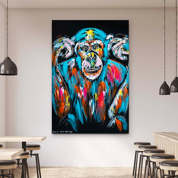 Ola the Chimp was not Listening (Original Painting)