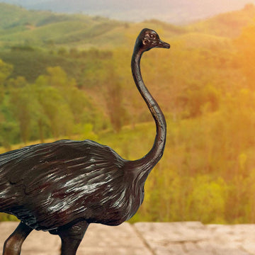 Love the North African Ostrich (Bronze Sculpture)