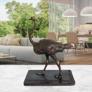 Love the North African Ostrich (Bronze Sculpture)
