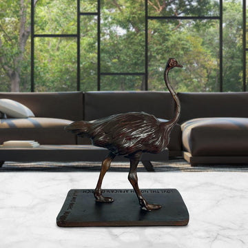 Love the North African Ostrich (Bronze Sculpture)