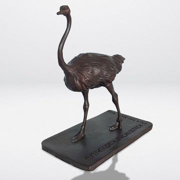 Love the North African Ostrich (Bronze Sculpture)