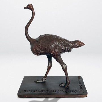 Love the North African Ostrich (Bronze Sculpture)
