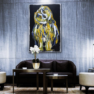 He was an owl who was wiser than all of us (Original Painting)