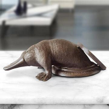 Platypus Comes Into a Better Tomorrow (Bronze Sculpture, Pocket Size)