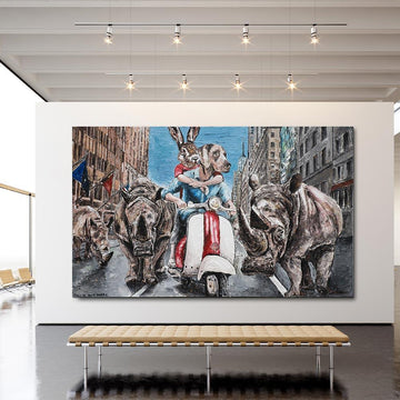 Leading the charge for change (Original Painting)