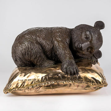 Sleeping Beauty Panda (Bronze Sculpture)