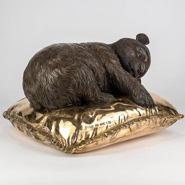 Sleeping Beauty Panda (Bronze Sculpture)