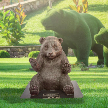 Wild Baby Giant Panda (Bronze Sculpture)