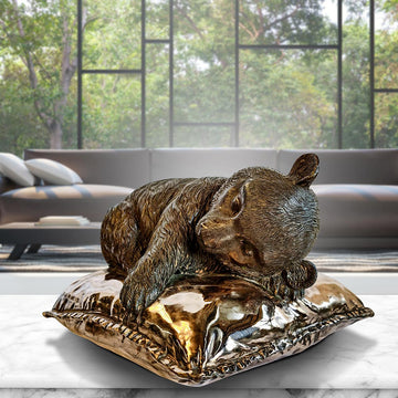 Sleeping Beauty Panda (Bronze Sculpture)