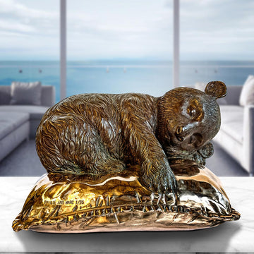 Sleeping Beauty Panda (Bronze Sculpture)
