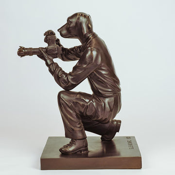 He Was a Paparazzi Boy (Bronze Sculpture)