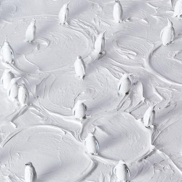 Penguins on the Moon (Original Painting)