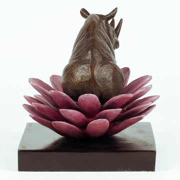 The Rhino Was in Bloom (Bronze Sculpture, Small)
