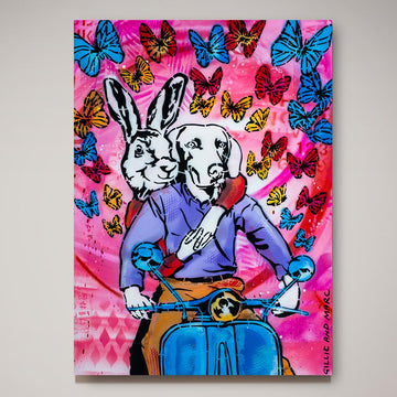 Pink and Happy (Original Painting)