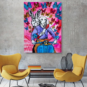 Pink and Happy (Original Painting)