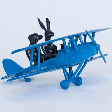 They Were Flying High (Tiger Moth Plane Miniature)