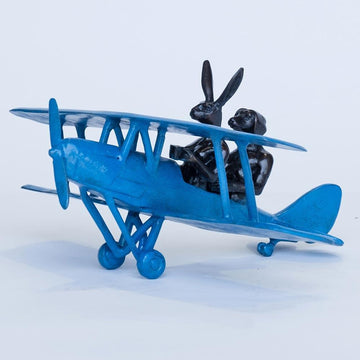 They Were Flying High (Tiger Moth Plane Miniature)