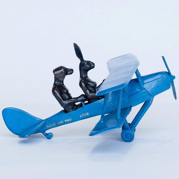 They Were Flying High (Tiger Moth Plane Miniature)