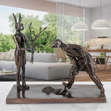 They Were Planting a Beautiful Future (Bronze Sculpture)