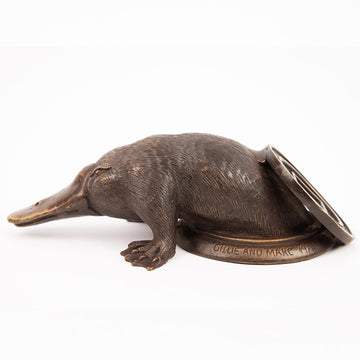 Platypus Comes Into a Better Tomorrow (Bronze Sculpture, Pocket Size)