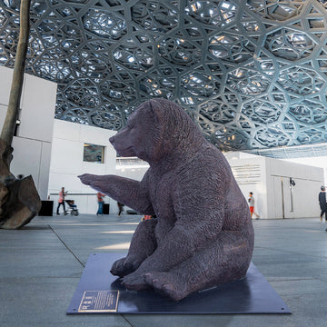 Wild Baby Polar Bear (Bronze Sculpture)