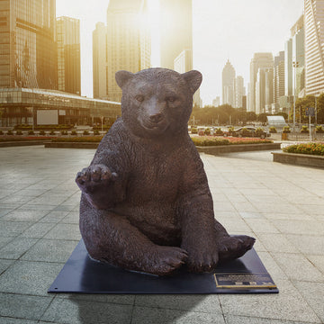 Wild Baby Polar Bear (Bronze Sculpture)