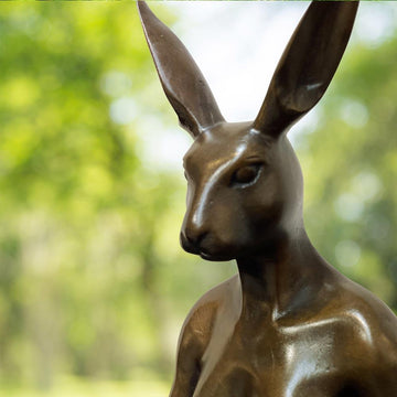 Rabbitwoman Grew a Pear (Bronze Sculpture, Miniature)