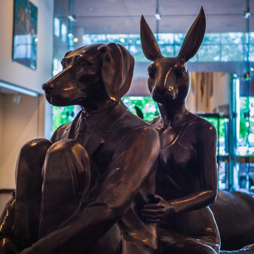 Rhino Wild Ride (Bronze Sculpture)