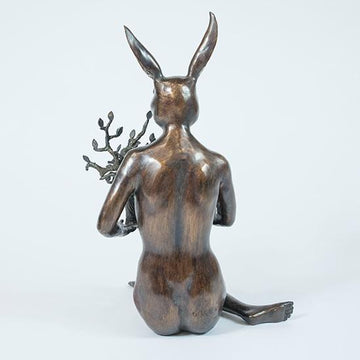 She was a nature lover (Bronze Sculpture)