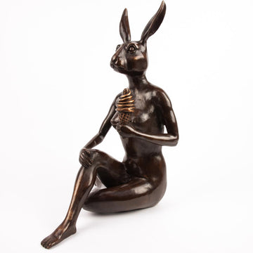She Screamed for the Golden Ice Cream (Bronze Sculpture)