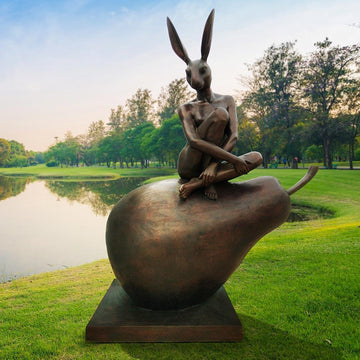 I Am Rabbitwoman (Bronze Sculpture)