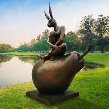 I Am Rabbitwoman (Bronze Sculpture)