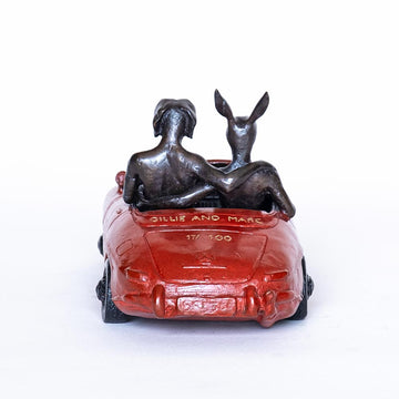 They Loved Breaking the Speed Limit (Bronze Sculpture, Miniature Collection)