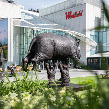 Rise Up Rhino (Bronze Sculpture, Large)