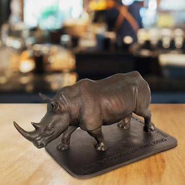 Love the Northern White Rhino (Bronze Sculpture)