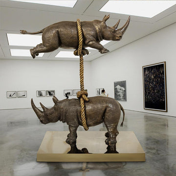 We Will Support Each Other Forever (Bronze Sculpture)