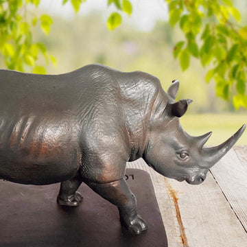 Love the Northern White Rhino (Bronze Sculpture)