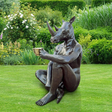 He Loved His Long Black Extra Long (Bronze Sculpture)