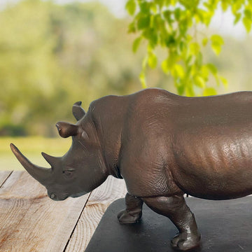 Love the Northern White Rhino (Bronze Sculpture)