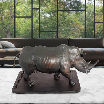 Love the Northern White Rhino (Bronze Sculpture)