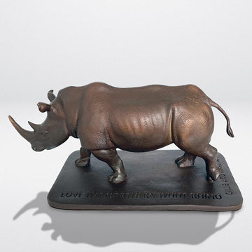 Love the Northern White Rhino (Bronze Sculpture)