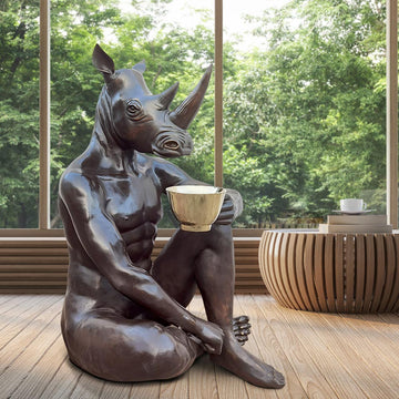 He Loved His Long Black Extra Long (Bronze Sculpture)