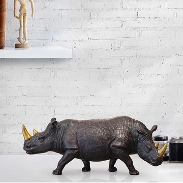 The Last Two with Gold Horns (Bronze Sculpture)