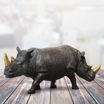 The Last Two with Gold Horns (Bronze Sculpture)