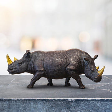 The Last Two with Gold Horns (Bronze Sculpture)