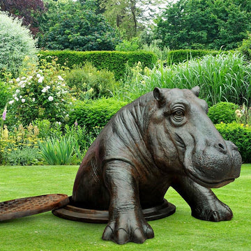 Come Out, Come Out Hippo, Wherever You Are (Bronze Sculpture, Large)