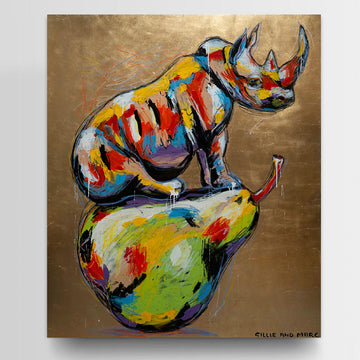 The rhino was proud of who he was (Original Painting)
