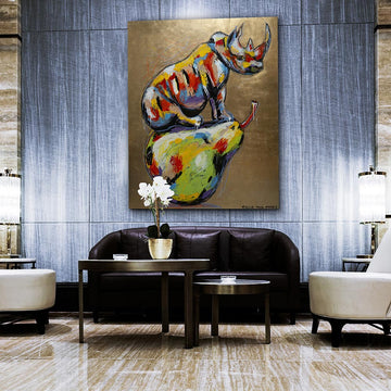 The rhino was proud of who he was (Original Painting)