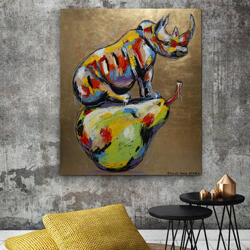 The rhino was proud of who he was (Original Painting)