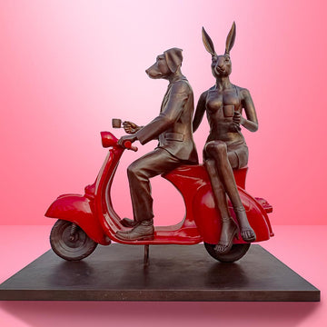 We Ride Together in Love (Bronze Sculpture)